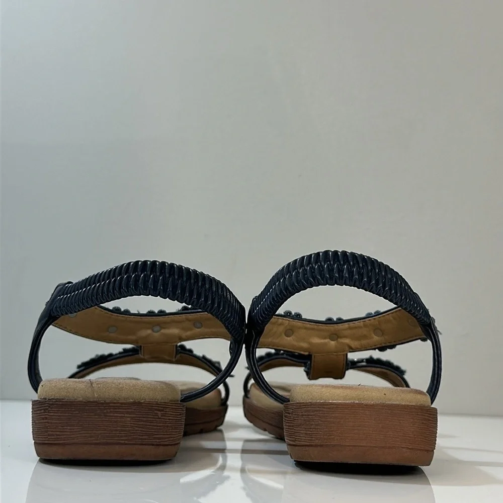Patrizia by Spring Step Talitha Blue Sandals Size 37(6.5-7)